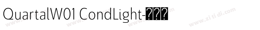 QuartalW01 CondLight字体转换 QuartalW01 CondLight字体转换